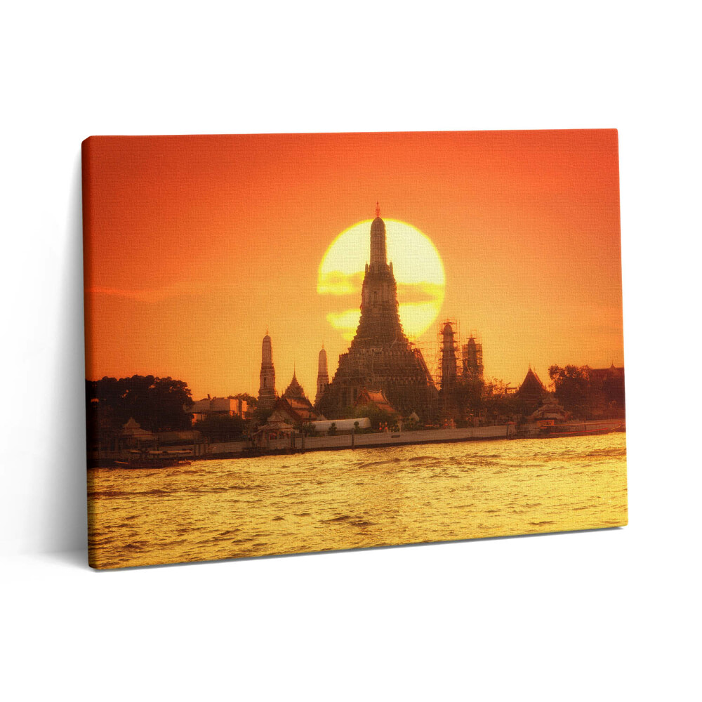 Obraz z fotografie na plátně 80x60 cm Wat arun Bangkok Thajsko