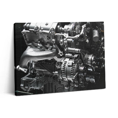 Obraz z fotografie na plátně 80x60 cm Část automobilového motoru