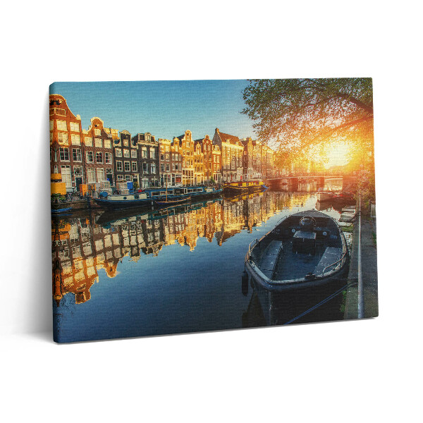 Obraz z fotografie na plátně 80x60 cm Město Amsterdam