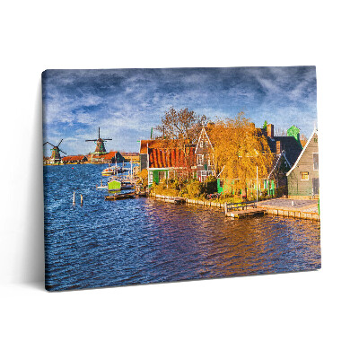 Obraz z fotografie na plátně 80x60 cm Architektura Nizozemska