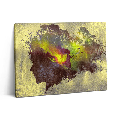 Obraz canvas 80x60 cm Žena v lese