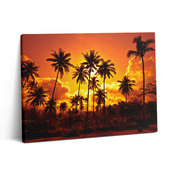 Obraz canvas 80x60 cm Palmy Thajsko Pláž Klong Prao