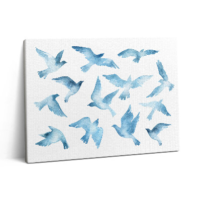 Obraz z fotografie na plátně 80x60 cm Ptáci letící ve vzduchu