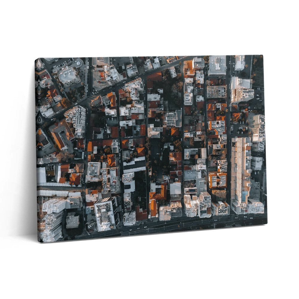 Obraz z fotografie na plátně 80x60 cm Pohled z vrcholu Limassolu na Kypru