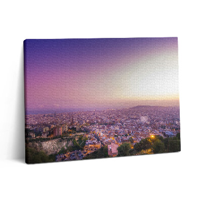 Obraz z fotografie na plátně 80x60 cm Bunkry v Barceloně El Carmel