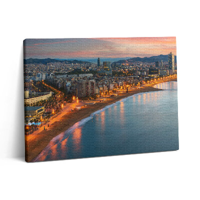 Obraz canvas 80x60 cm Východní pláž v Barceloně