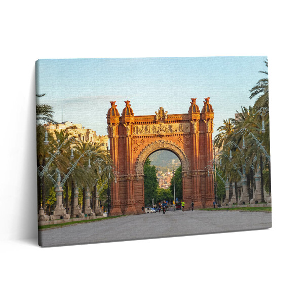Obraz na plátně 80x60 cm Vítězný oblouk Barcelona Katalánsko