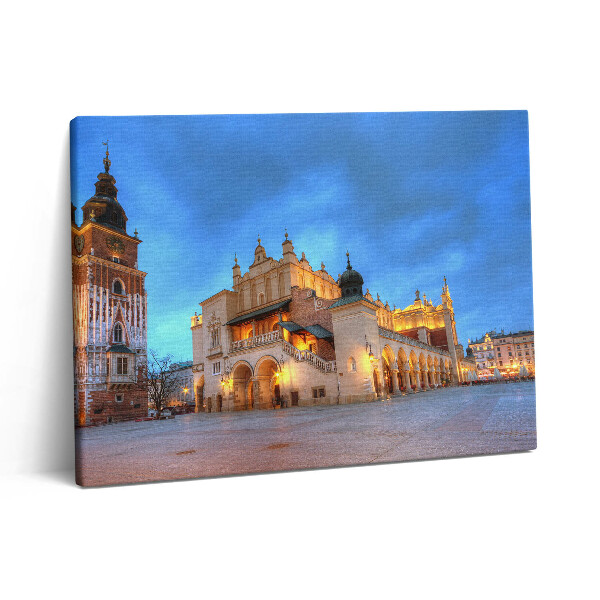 Obraz z fotografie na plátně 80x60 cm Hlavní náměstí v Krakově