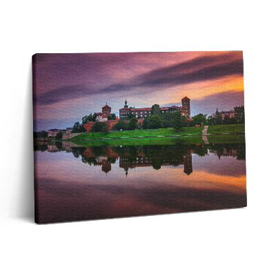 Obraz na plátně 80x60 cm Královský hrad Wawel východ