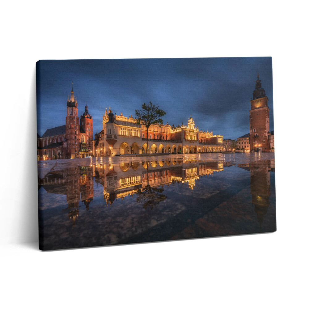 Obraz canvas 80x60 cm Sukiennice na hlavním krakovském náměstí