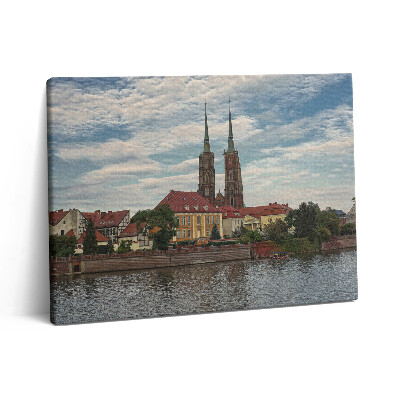 Obraz na plátně 80x60 cm Kostel v Breslau