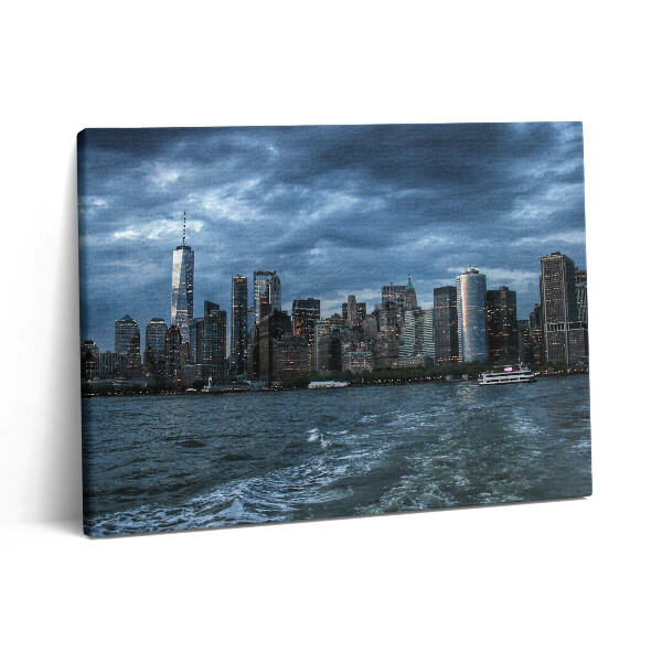 Obraz z fotografie na plátně 80x60 cm Panorama New Yorku