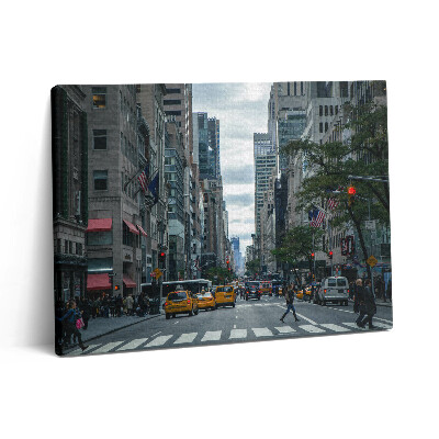 Obraz na plátně 80x60 cm Newyorské pouliční taxi