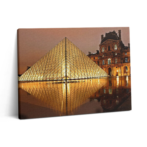 Obraz na plátně 80x60 cm Muzeum Louvre v Paříži