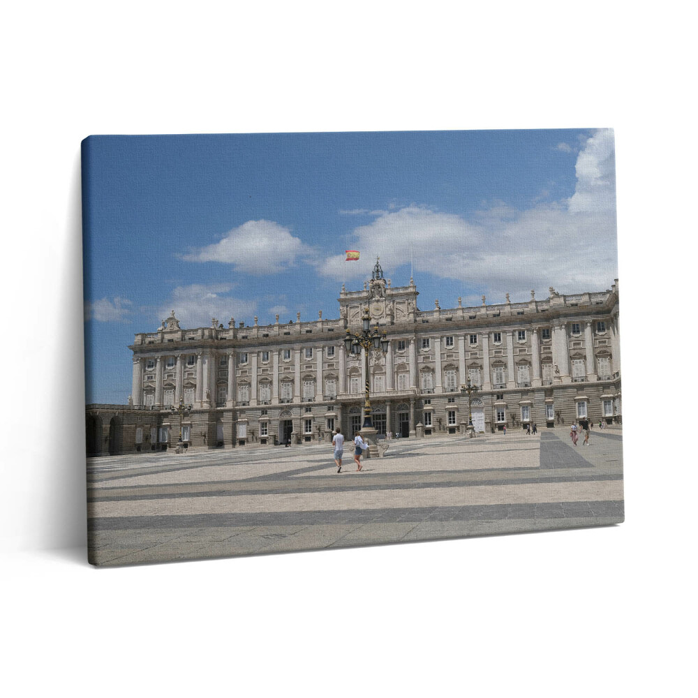 Obraz z fotografie na plátně 80x60 cm Historický palác v Madridu