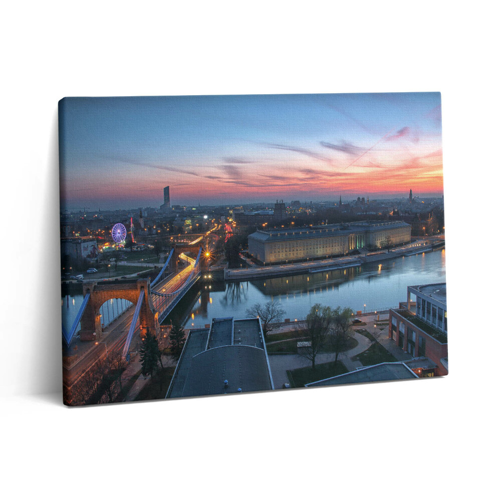 Obraz canvas 80x60 cm Vratislav z ptačí perspektivy