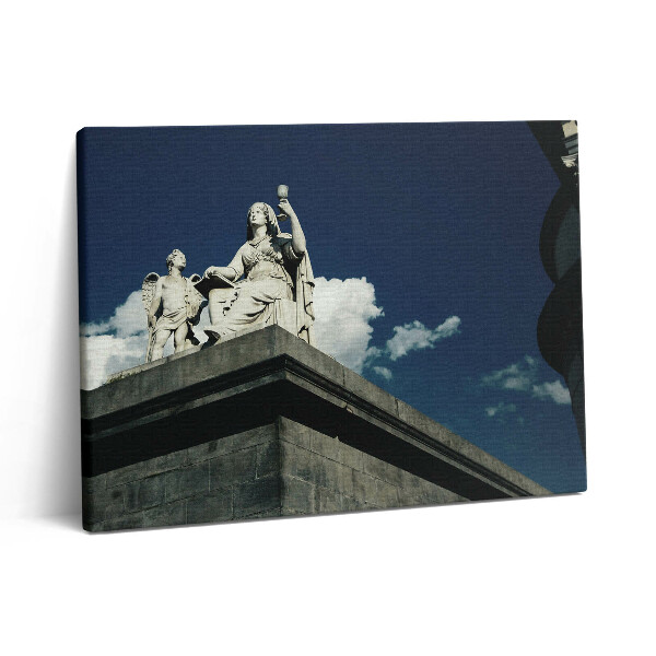 Obraz na plátně 80x60 cm Socha ženy a anděla