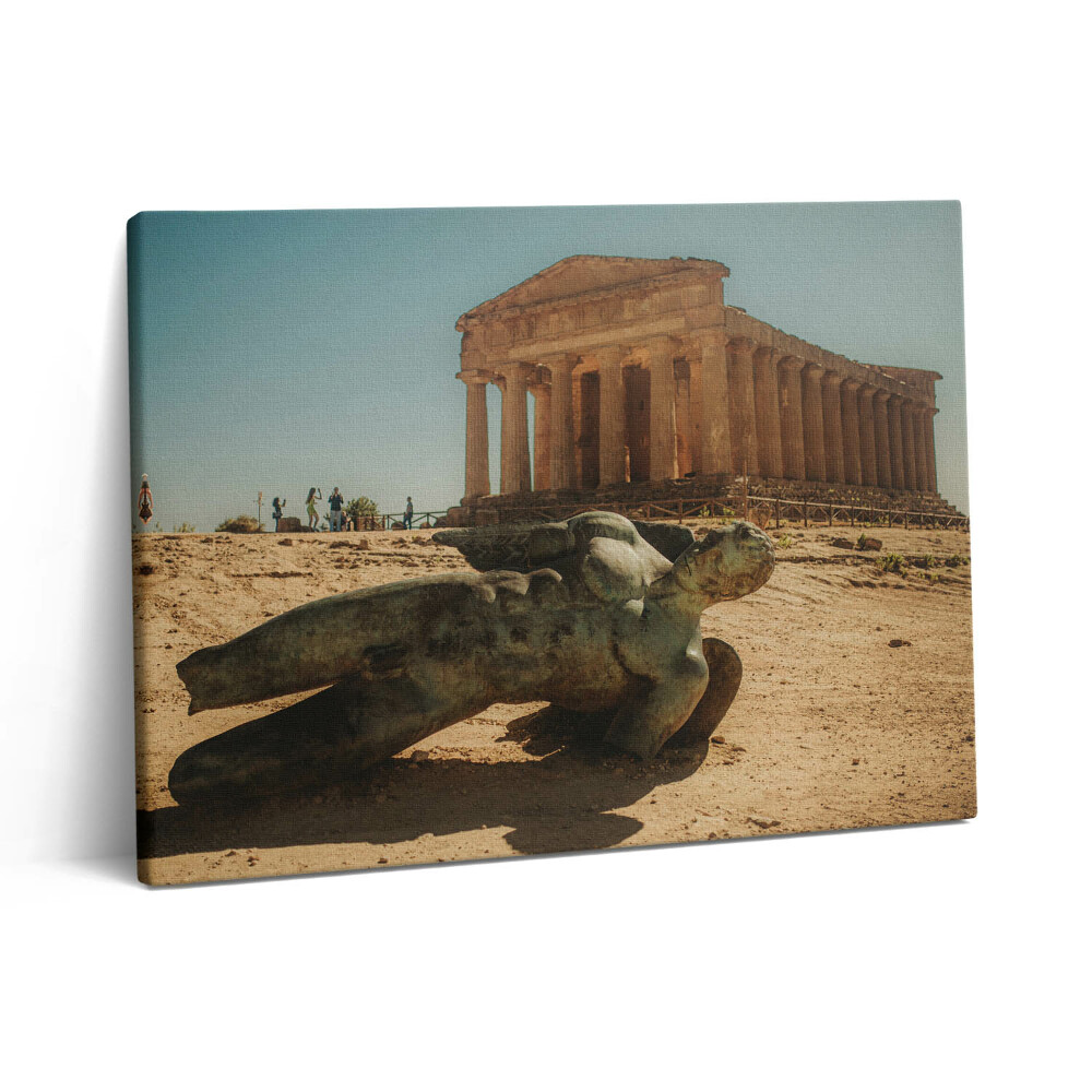 Obraz na plátně 80x60 cm Údolí chrámů na Sicílii v Itálii