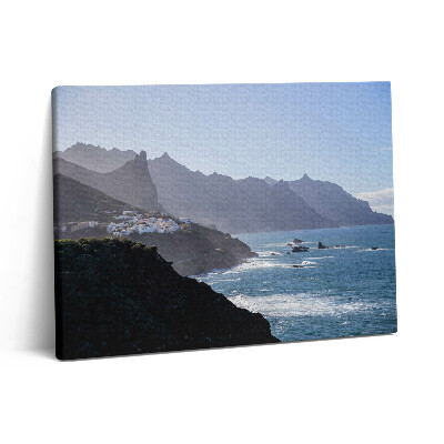 Obraz na plátně 80x60 cm Pohled na hory u oceánu