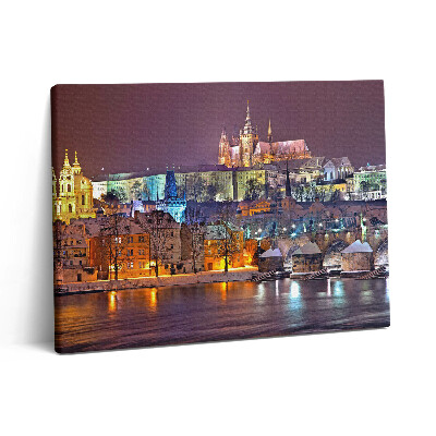 Obraz z fotografie na plátně 80x60 cm Pražská hradní čtvrť