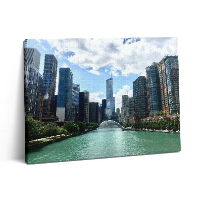 Obraz canvas 80x60 cm Mrakodrapy