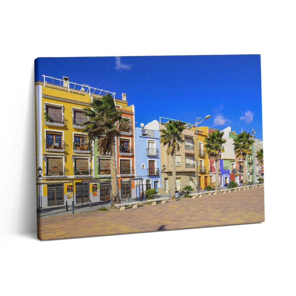 Obraz z fotografie na plátně 80x60 cm Město na pobřeží Costa Blanca