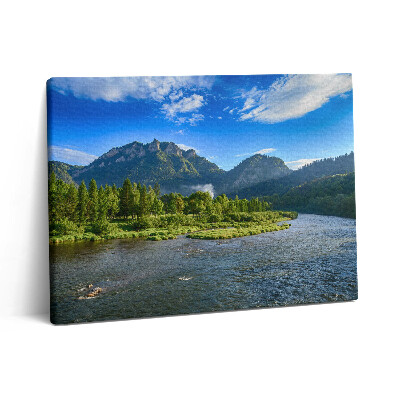 Obraz z fotografie na plátně 80x60 cm Ohyb řeky Dunajec v Pieninách
