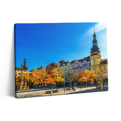 Obraz na plátně 80x60 cm Masarykovo náměstí a Stará radnice