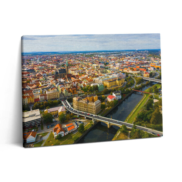 Obraz na plátně 80x60 cm Krajina města Plzně