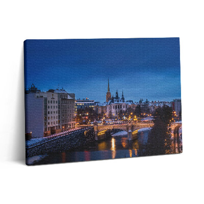 Obraz na plátně 80x60 cm Panorama Plzně v České republice