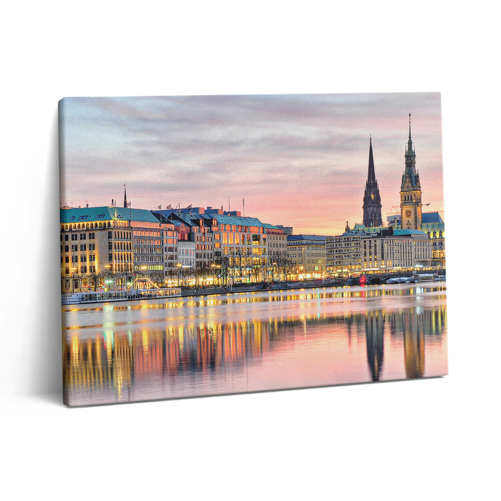 Obraz canvas 80x60 cm Alster v Hamburku