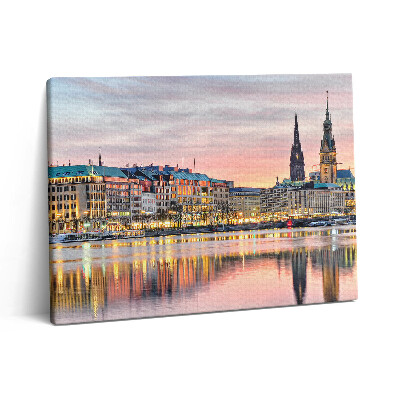 Obraz canvas 80x60 cm Alster v Hamburku