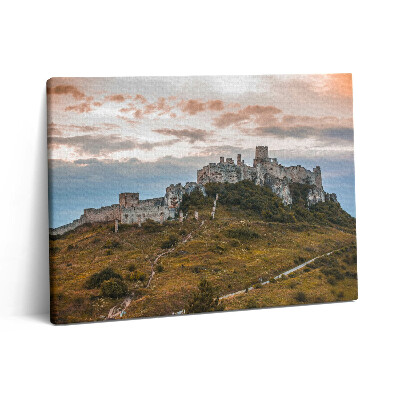 Obraz z fotografie na plátně 80x60 cm Spišský hrad na Slovensku