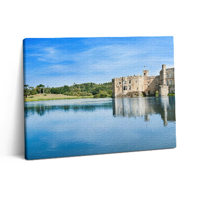 Obraz z fotografie na plátně 80x60 cm Hrad Leeds v Anglii