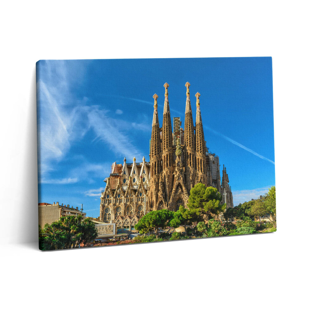 Obraz z fotografie na plátně 80x60 cm Katedrála Sagrada Familia