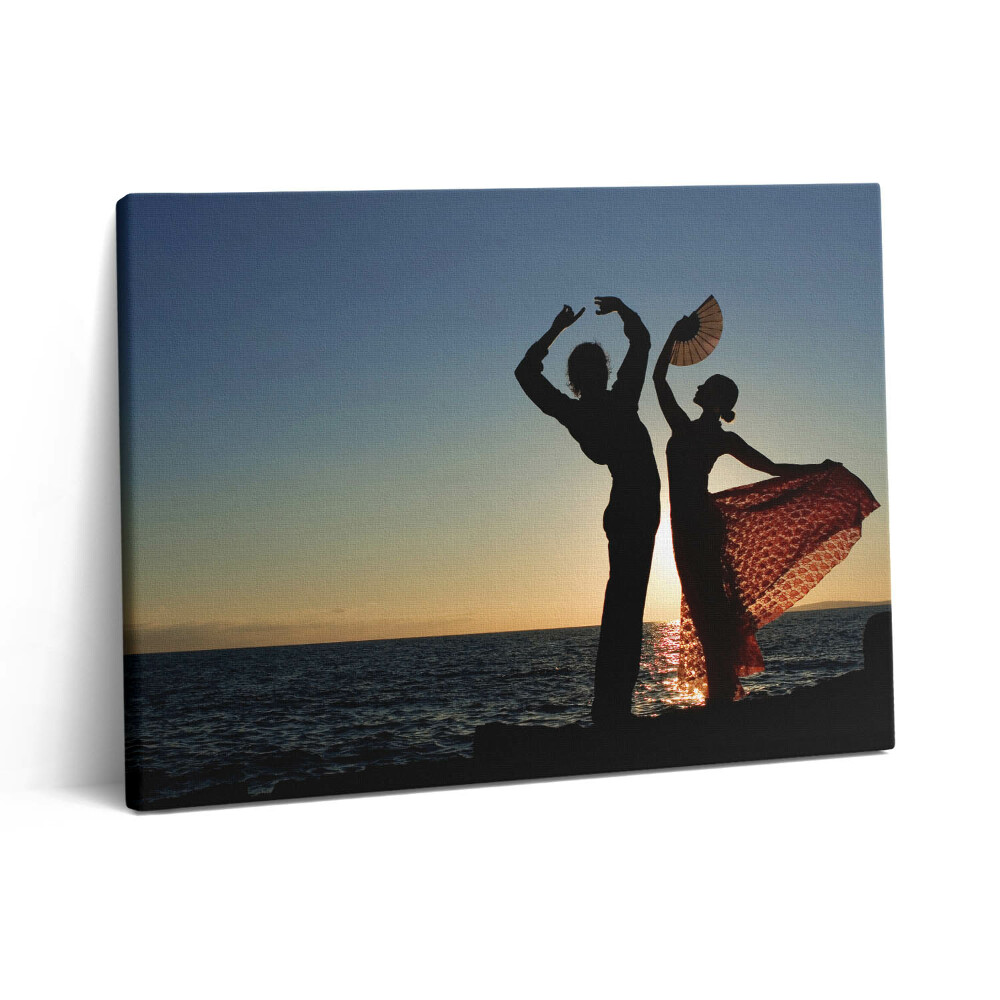 Obraz canvas 80x60 cm Španělský tanec na pláži