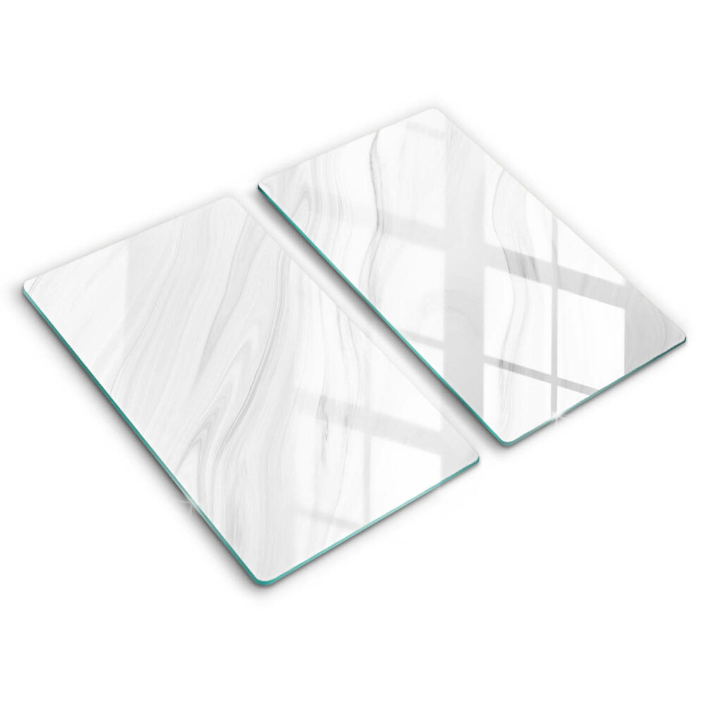Skleněná deska za sporák 2 sztuki Jemný mramor
