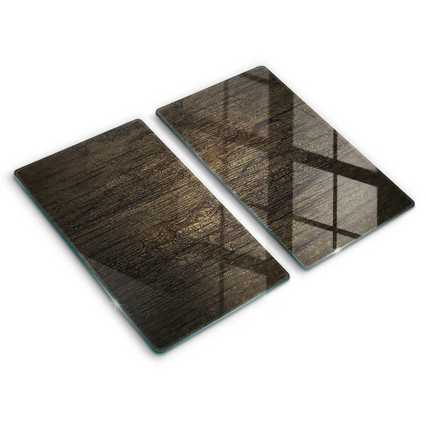 Sklo za varnou desku 2 sztuki Textura dřeva kůra