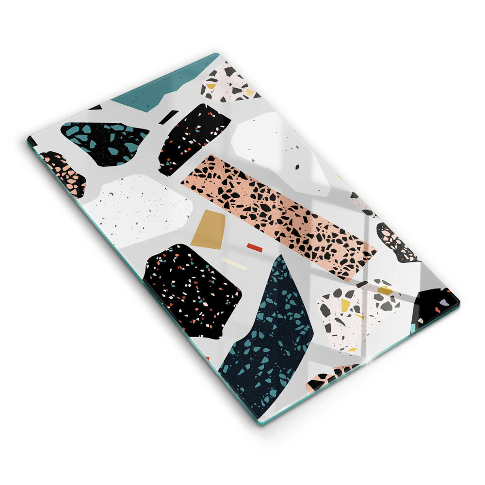 Skleněná deska za sporák Kamenná keramika