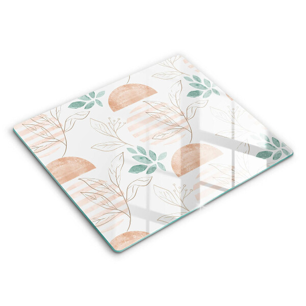 Kryt na sporák 60x52 cm Boho vzor listy