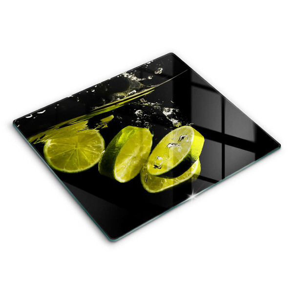 Sklo za sporák 60x52 cm Limety ve vodě