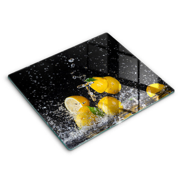 Ochranná deska za sporák 60x52 cm Šťavnaté citronové ovoce