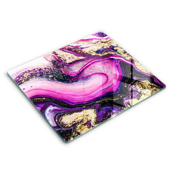 Krycí deska na sporák 60x52 cm Abstraktní design zlatý
