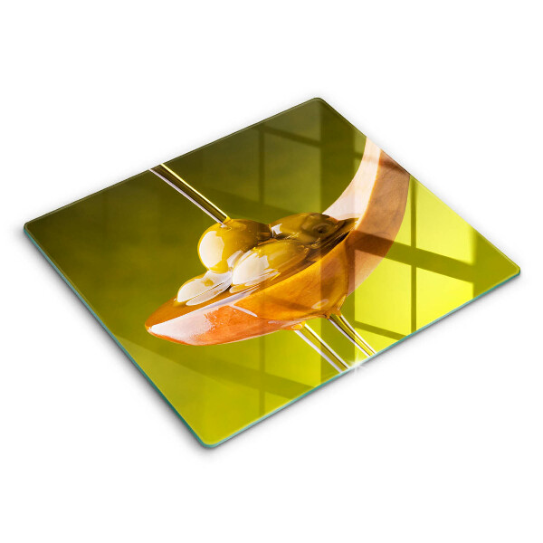 Kryt na indukční desku 60x52 cm Olej a olivy