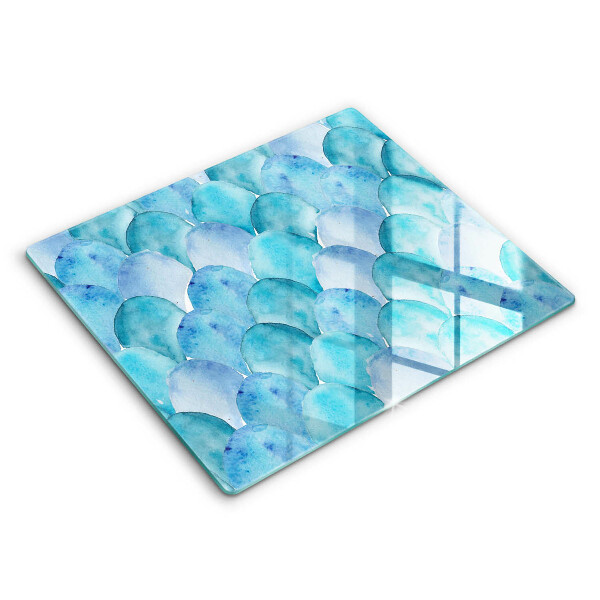 Kryt na sporák 60x52 cm Akvarelové šupiny
