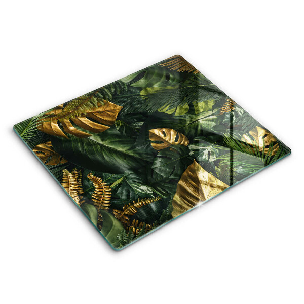Kryt na sporák 60x52 cm Zlaté listy monstery