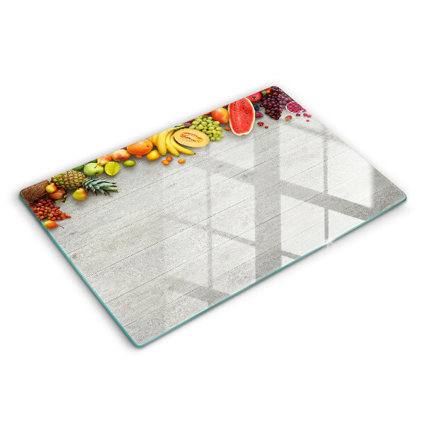 Ochranná deska za sporák 80x52 cm Ovoce na obalech