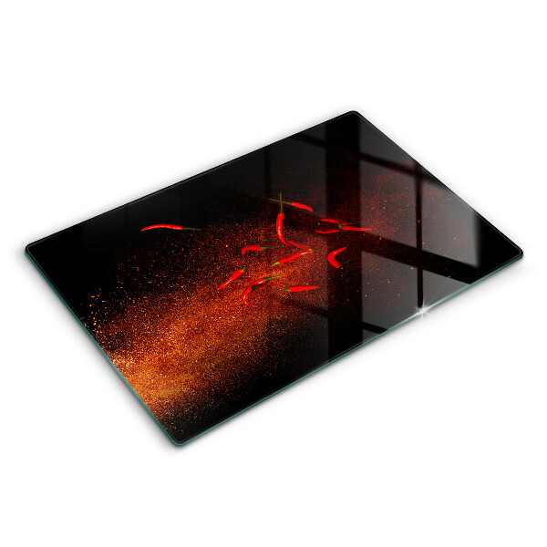 Kryt na sporák 80x52 cm Pálivé chilli papričky
