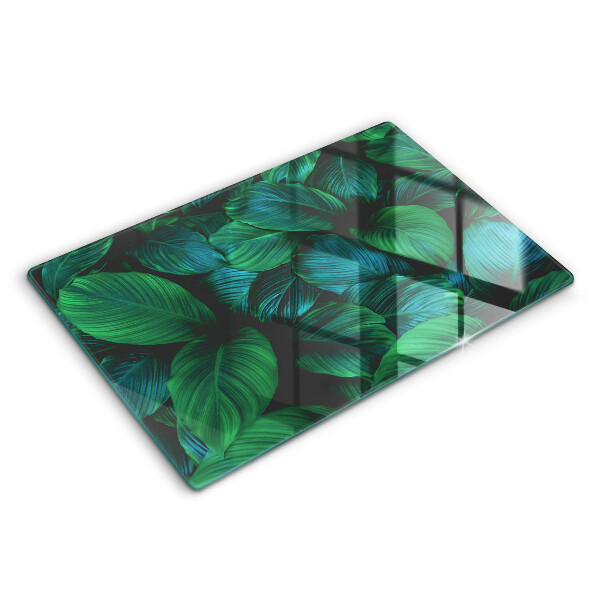 Kryt na indukční desku 80x52 cm Listy džungle