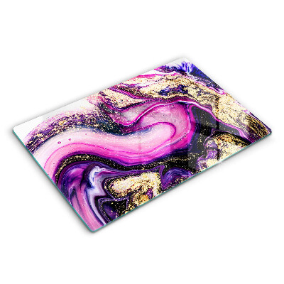 Kryt na indukční desku 80x52 cm Abstraktní design zlatý